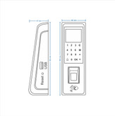 قیمت دستگاه حضور و غیاب بتا مدل ۲۲۰۸ کنترل تردد